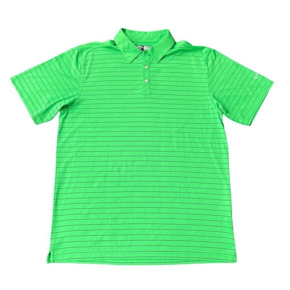 Callaway Green Striped Opti-Dri Men's Golf Polo Shirt - XL - Picture 2 of 10